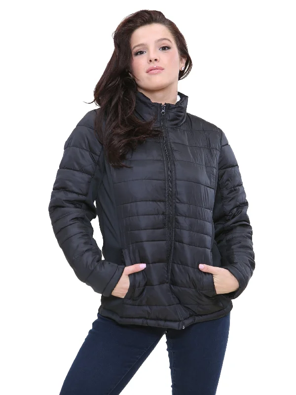 Buy more, save more –  Kruze | Womens Collared  Puffer  Zip Up Winter Jacket