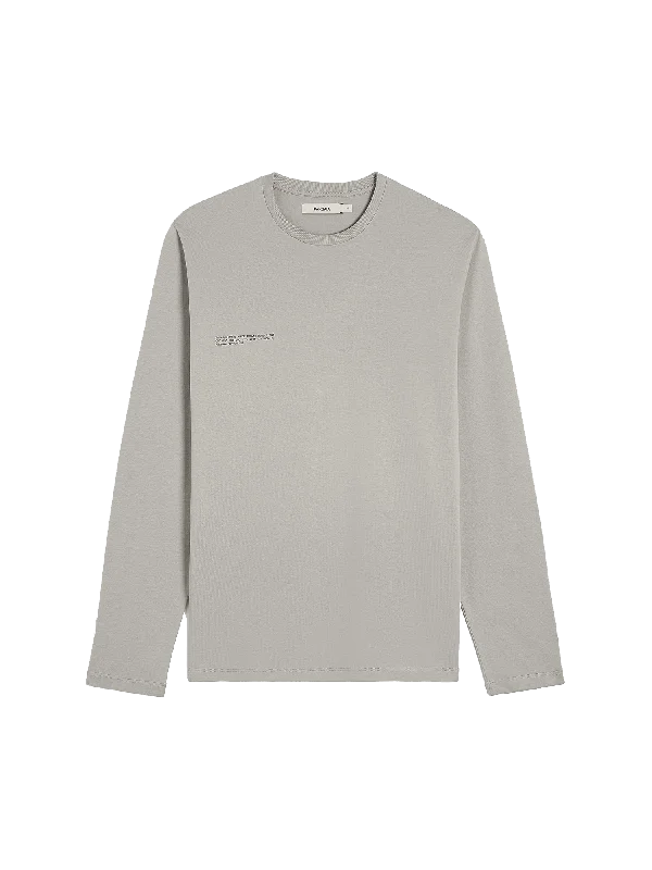 Enjoy exclusive discounts.  Mens Cotton Long Sleeve T-shirt with C-FIBER™—stone