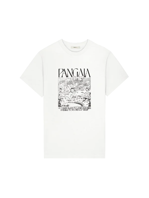Time to shop! Men’s clothing deals you can’t resist.  Mens Finches Return Hope T-Shirt—off-white