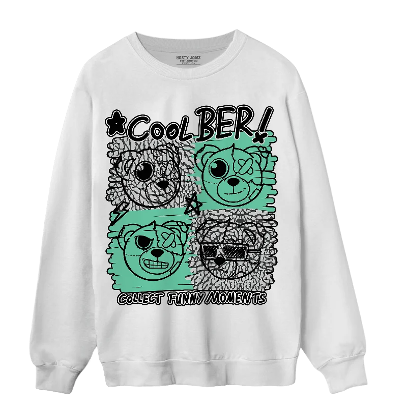 Shop the latest fashion trends with huge savings on all clothing. NastyJamz Green Glow 3s Sweatshirt Match Cool BER Shop the latest fashion trends with huge savings on all clothing. NastyJamz Green Glow 3s Sweatshirt Match Cool BER