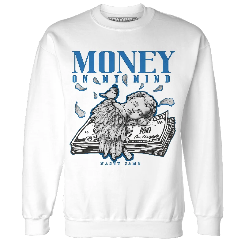 Shop exclusive offers on men’sapparel NastyJamz Industrial Blue 4s Sweatshirt Match Money On My Mind Angel Shop exclusive offers on men’sapparel NastyJamz Industrial Blue 4s Sweatshirt Match Money On My Mind Angel