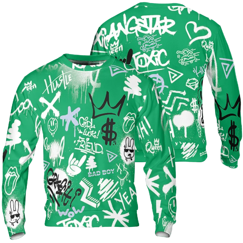 Huge deals on men’s clothing – Limited-time only! NastyJamz Lucky Green 5s Sweatshirt Match Graffiti King 3D All-Over Print Doodle Style Huge deals on men’s clothing – Limited-time only! NastyJamz Lucky Green 5s Sweatshirt Match Graffiti King 3D All-Over Print Doodle Style