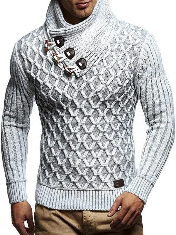 Bundle and save: Shop men’s fashion and enjoy exclusive discounts.  Buttoned Loose Men Turtleneck Sweater