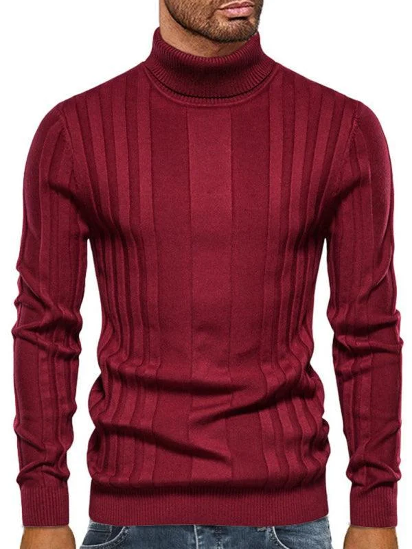 Time to upgrade your wardrobe – shop men’s fashion on sale.  Casual Knitted Turtleneck Men Sweater