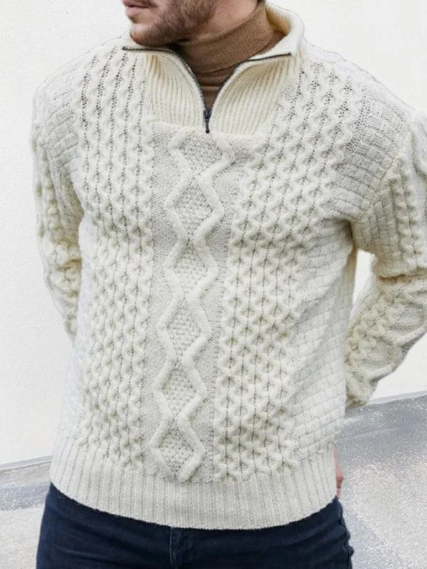 Shop the look you love at prices you’ll love even more!  Long Sleeve Cable Turtleneck Men Sweater
