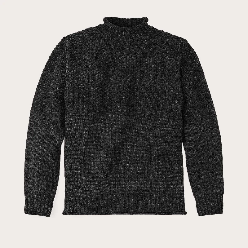 Unbeatable discounts on top-selling apparel – Only available online. WOOL ROLL NECK FISHERMAN'S SWEATER Unbeatable discounts on top-selling apparel – Only available online. WOOL ROLL NECK FISHERMAN'S SWEATER