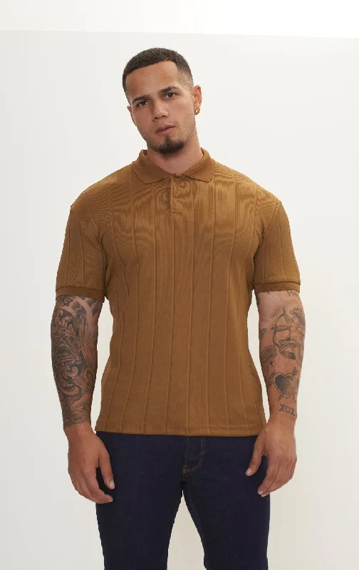 Seasonal discounts on stylish clothes – Perfect for any occasion! Fine Ribbed Polo Shirt - Beige Seasonal discounts on stylish clothes – Perfect for any occasion! Fine Ribbed Polo Shirt - Beige