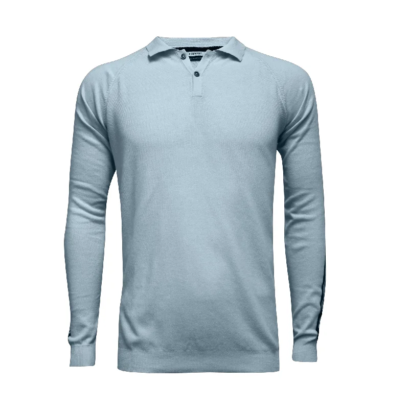 Hurry, the best clothing deals won’t last – Shop now for major savings.  Long Sleeve Polo Shirt with sleeve striping Monaco Light Blue