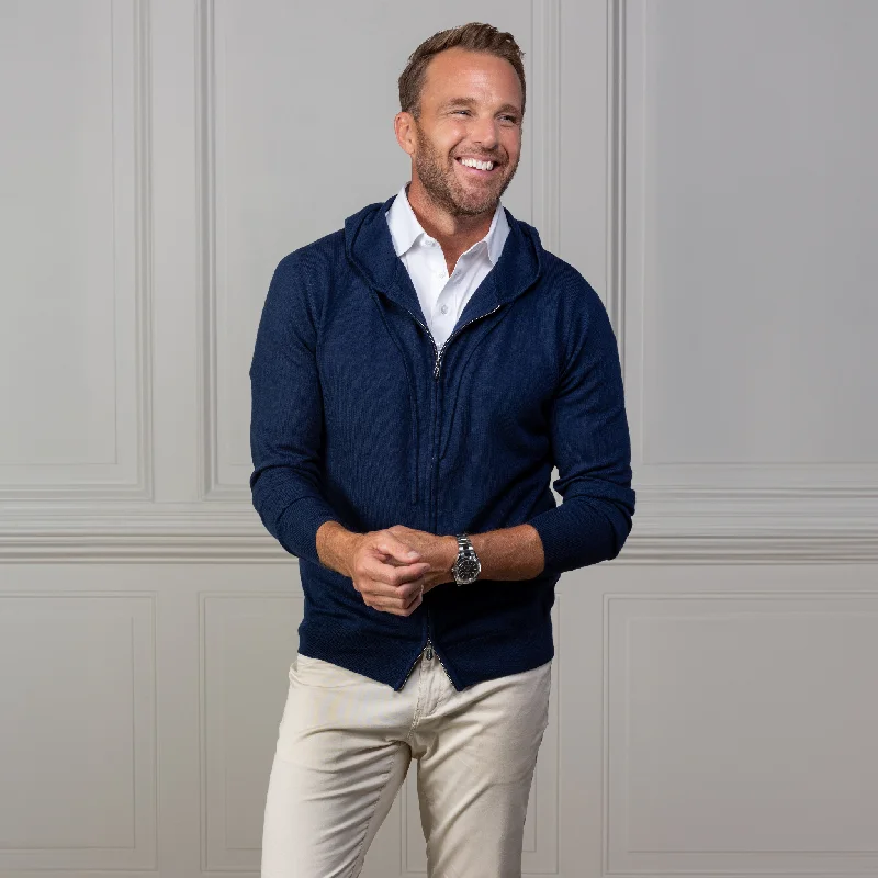 Exclusive online discounts – Shop clothing for every occasion!  Melbourne Merino Hoodie Navy