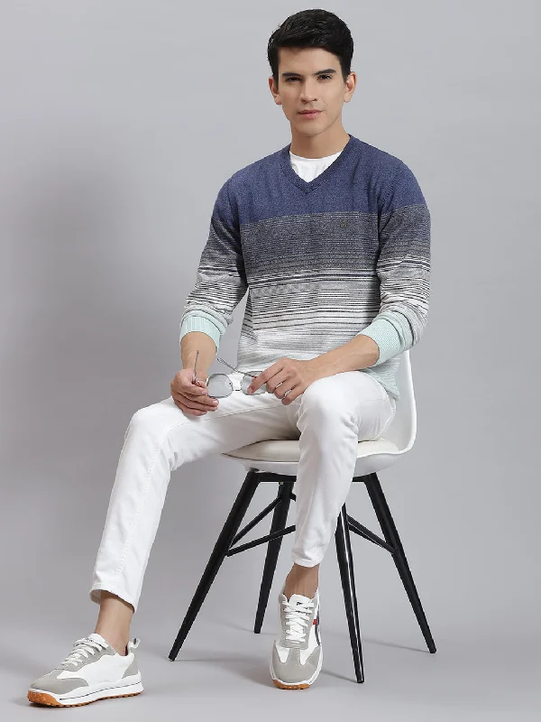 Save more with our buy-more, save-more deals on men’s fashion. Men Blue Stripe V Neck Full Sleeve Sweaters/Pullovers Save more with our buy-more, save-more deals on men’s fashion. Men Blue Stripe V Neck Full Sleeve Sweaters/Pullovers