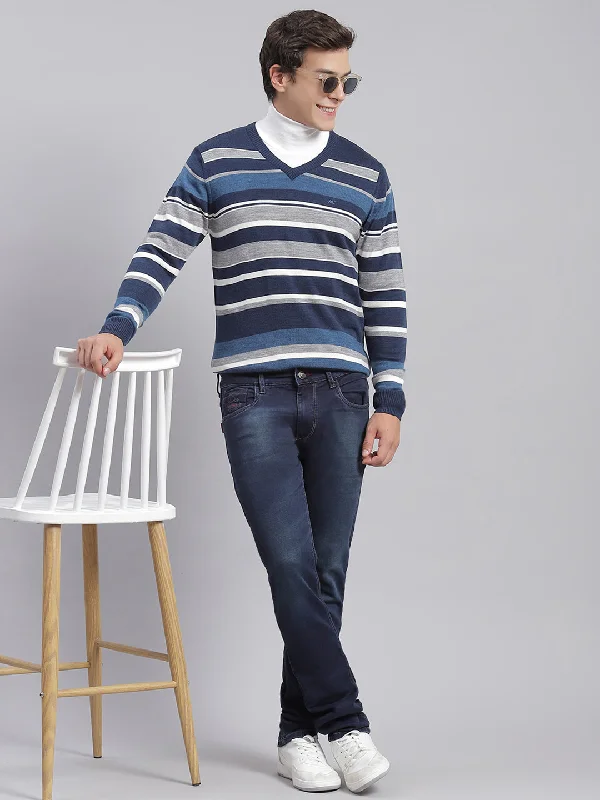 Bundle and save: Shop men’s fashion and enjoy exclusive discounts. Men Blue Stripe V Neck Full Sleeve Sweaters/Pullovers Bundle and save: Shop men’s fashion and enjoy exclusive discounts. Men Blue Stripe V Neck Full Sleeve Sweaters/Pullovers