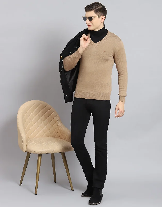 Limited-time discounts on clothing you’ll love Men Brown Solid V Neck Full Sleeve Sweater Limited-time discounts on clothing you’ll love Men Brown Solid V Neck Full Sleeve Sweater