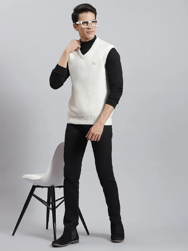 Big discounts – Shop now for amazing deals. Men Off White Solid V Neck Sleeveless Sweaters/Pullovers Big discounts – Shop now for amazing deals. Men Off White Solid V Neck Sleeveless Sweaters/Pullovers