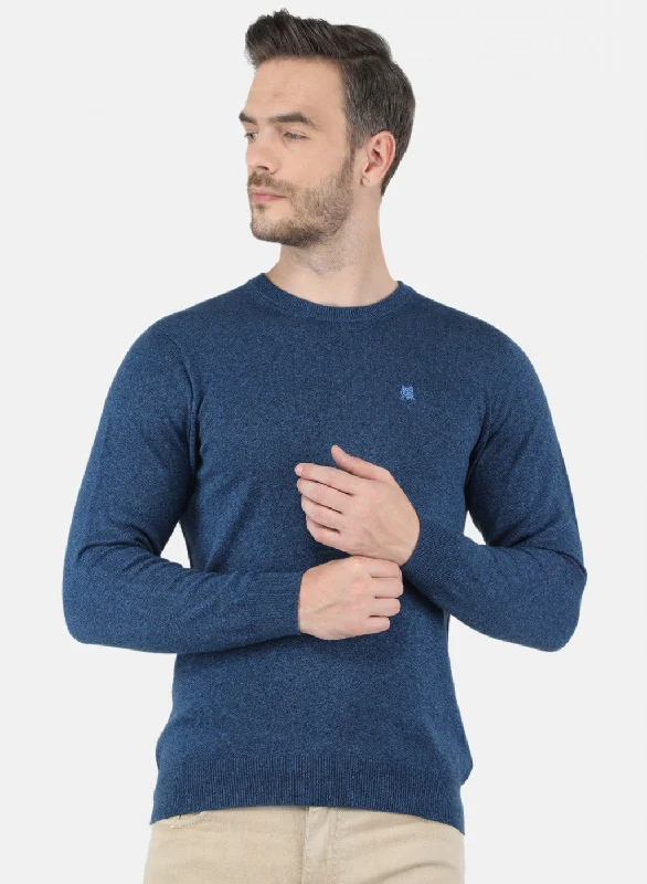Exclusive discounts on all types of clothing – Shop now!  Men Blue Solid Pullover