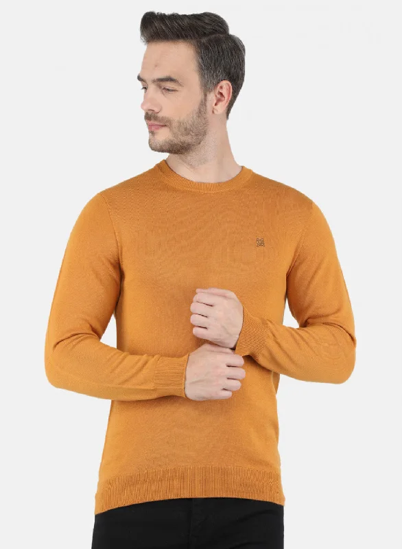 Men’s fashion sale – new deals added every day!  Men Mustard Solid Pullover