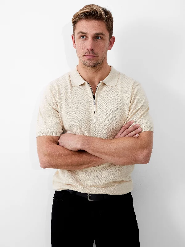 Men’s fashion sale – new deals added every day!  Zip Neck Short Sleeve Polo Shirt