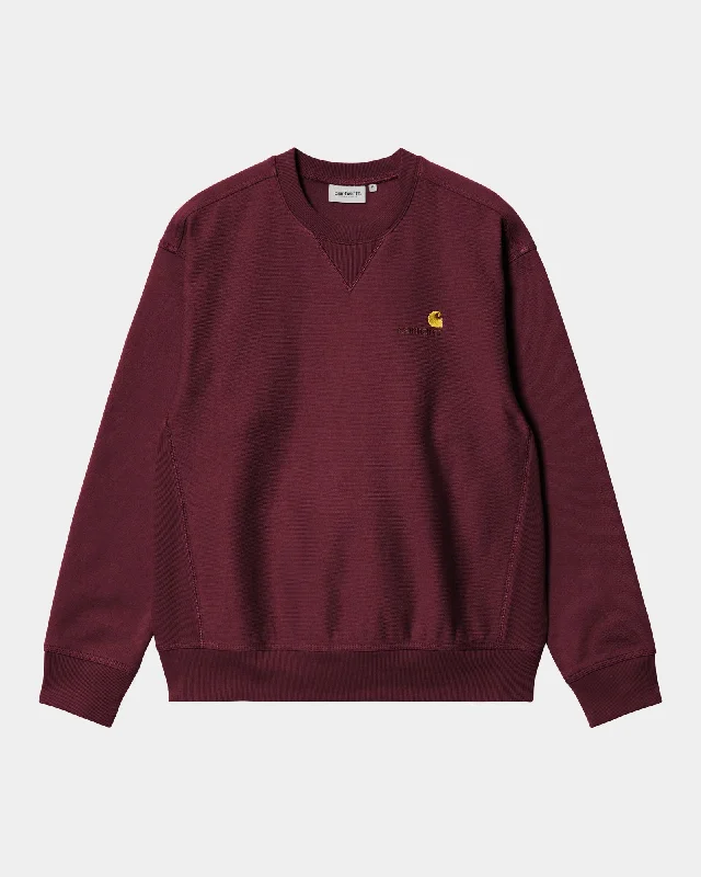 Men’s fashion sale – new deals added every day!  American Script Sweatshirt | Malbec