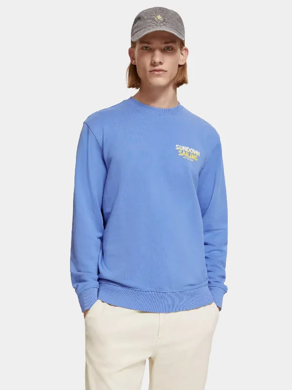 End-of-season clothing sale – Shop now for big savings!  Boat artwork sweatshirt