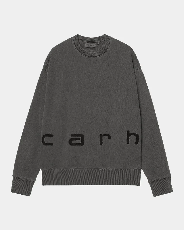 Shop stylish fashion – Get huge savings on men’s clothing. Felt Script Sweatshirt | Black / Black Shop stylish fashion – Get huge savings on men’s clothing. Felt Script Sweatshirt | Black / Black