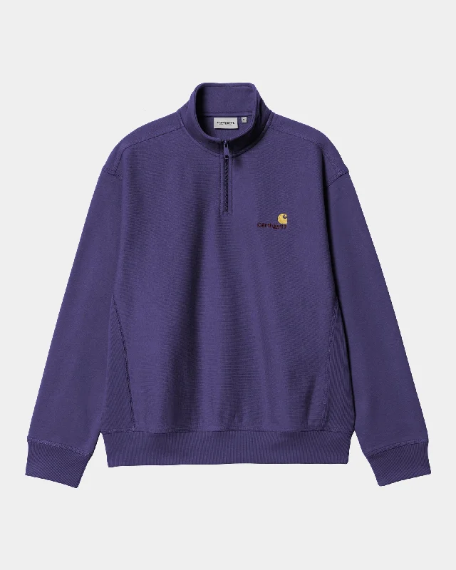 Shop now and save up to 40% on men’s wardrobe essentials. Half Zip American Script Sweatshirt | Aura Shop now and save up to 40% on men’s wardrobe essentials. Half Zip American Script Sweatshirt | Aura