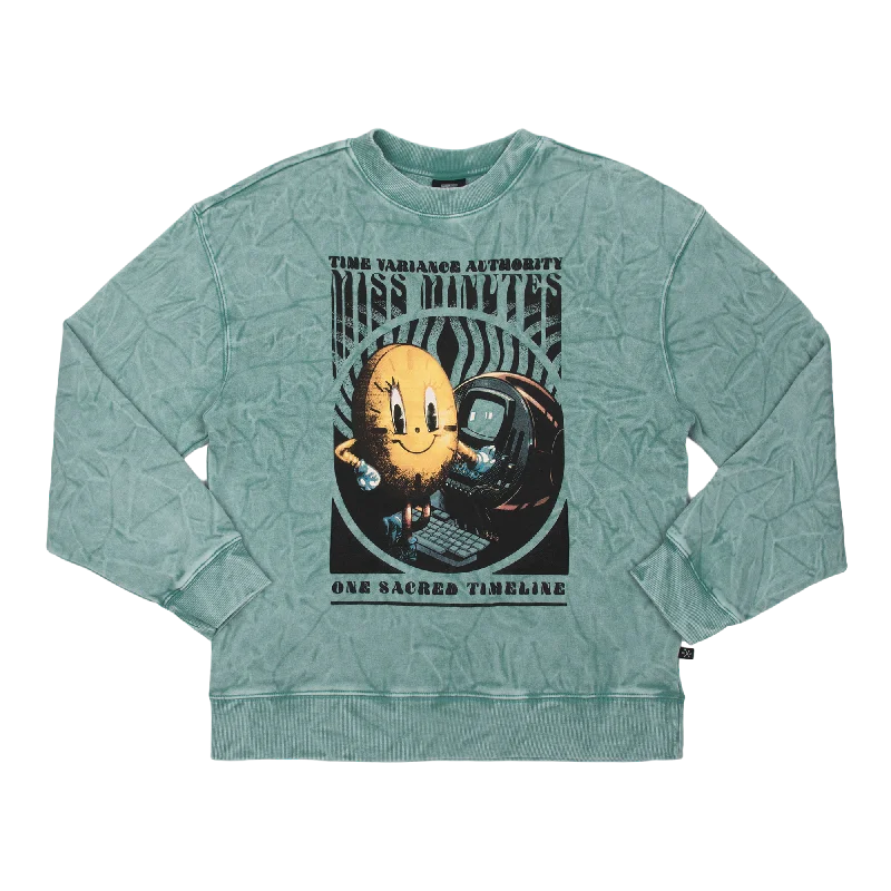 Flash sale: Save big on men's clothing this weekend! Miss Minutes Teal Crew Sweatshirt Flash sale: Save big on men's clothing this weekend! Miss Minutes Teal Crew Sweatshirt