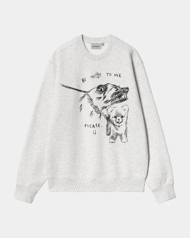 Shop the best fashion at unbeatable prices – Limited time only. Pepe Be Nice Sweatshirt | Ash Heather / Black Shop the best fashion at unbeatable prices – Limited time only. Pepe Be Nice Sweatshirt | Ash Heather / Black