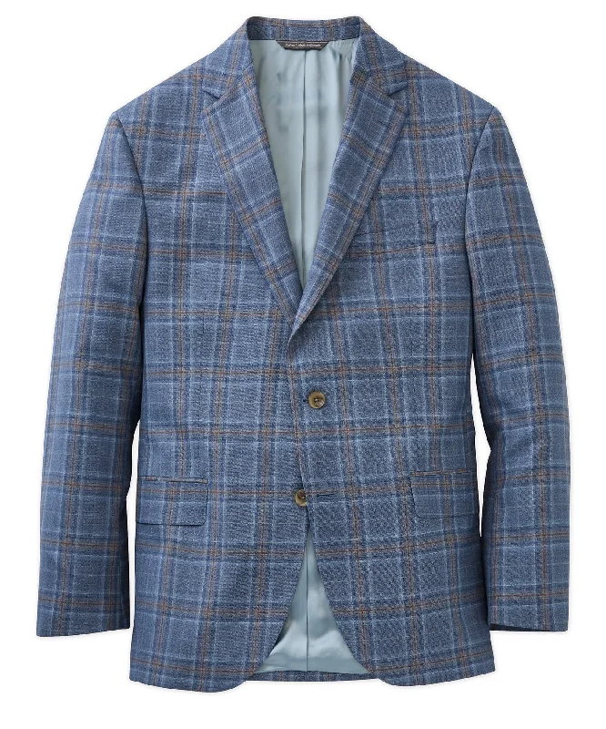 Flash sale on trendy clothing – Limited time offers available online.  Wool-Cotton-Silk Blend Plaid Sport Coat