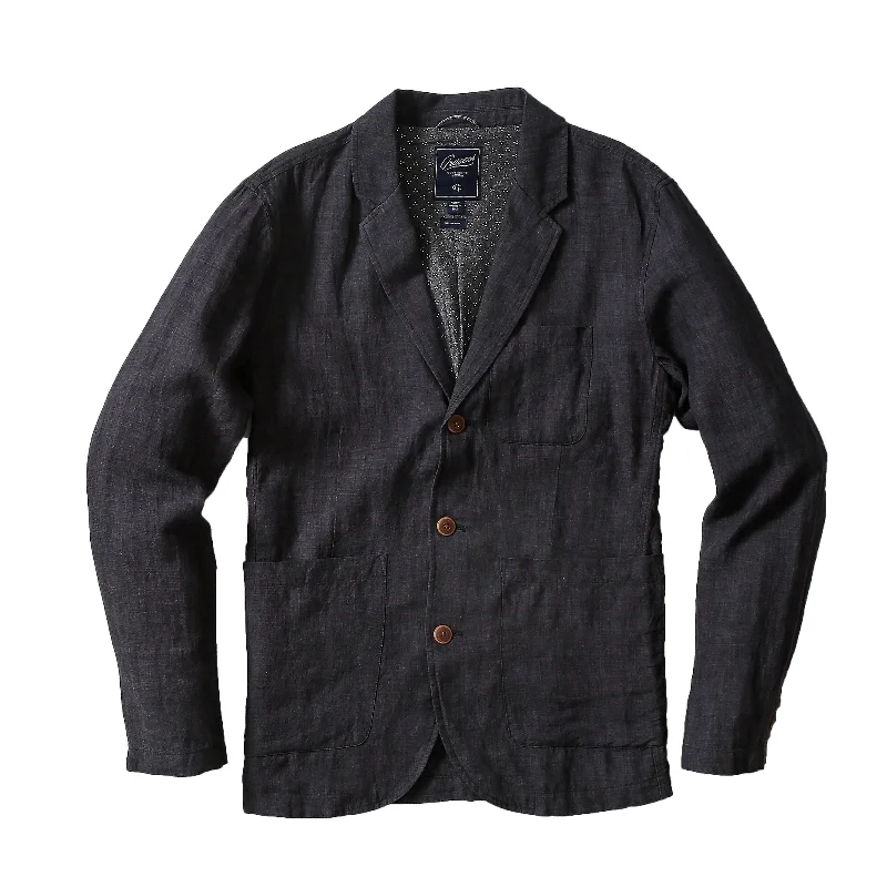 Shop the best clothing sales of the year!  Aventura Washed Linen Blazer - Charcoal