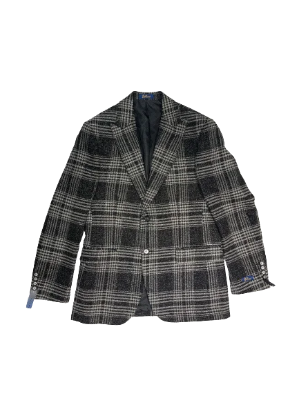 Shop now and enjoy massive savings on stylish clothing for all seasons.  Bellucci B761 Sandro Plaid Blazer Black/White