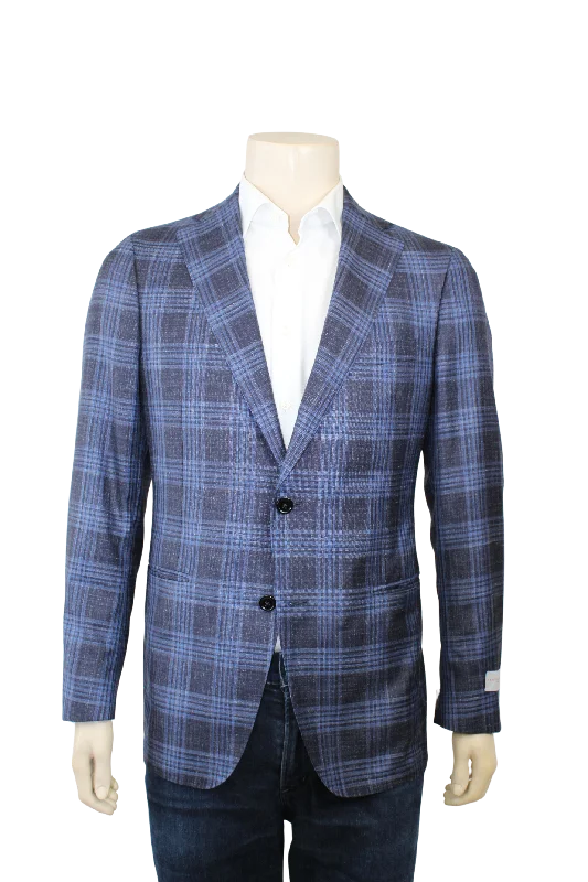 Shop stylish  fashion – Get huge savings on men’s clothing.  Blue & Navy Plaid Sport Coat