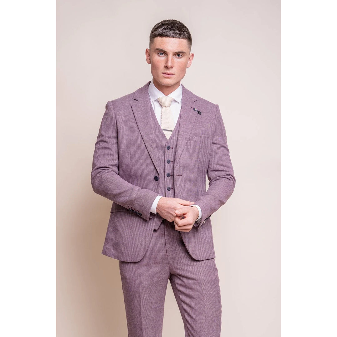 Don’t miss out – Limited-time   Miami - Men's Pink Slim Fit Summer Blazer
