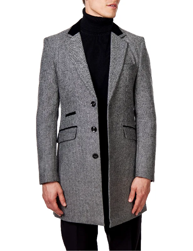 Flash sale alert! Shop fashion-forward clothing at discounted prices. COSMO – HERRINGBONE WOOL BLEND LONG OVERCOAT IN GREY Flash sale alert! Shop fashion-forward clothing at discounted prices. COSMO – HERRINGBONE WOOL BLEND LONG OVERCOAT IN GREY