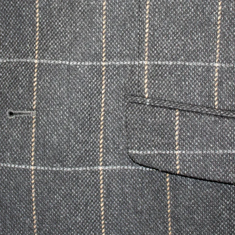Shop the latest trends in men's clothing at unbeatable prices.  Donegal Tweed Jacket - Charcoal & Tan Windowpane