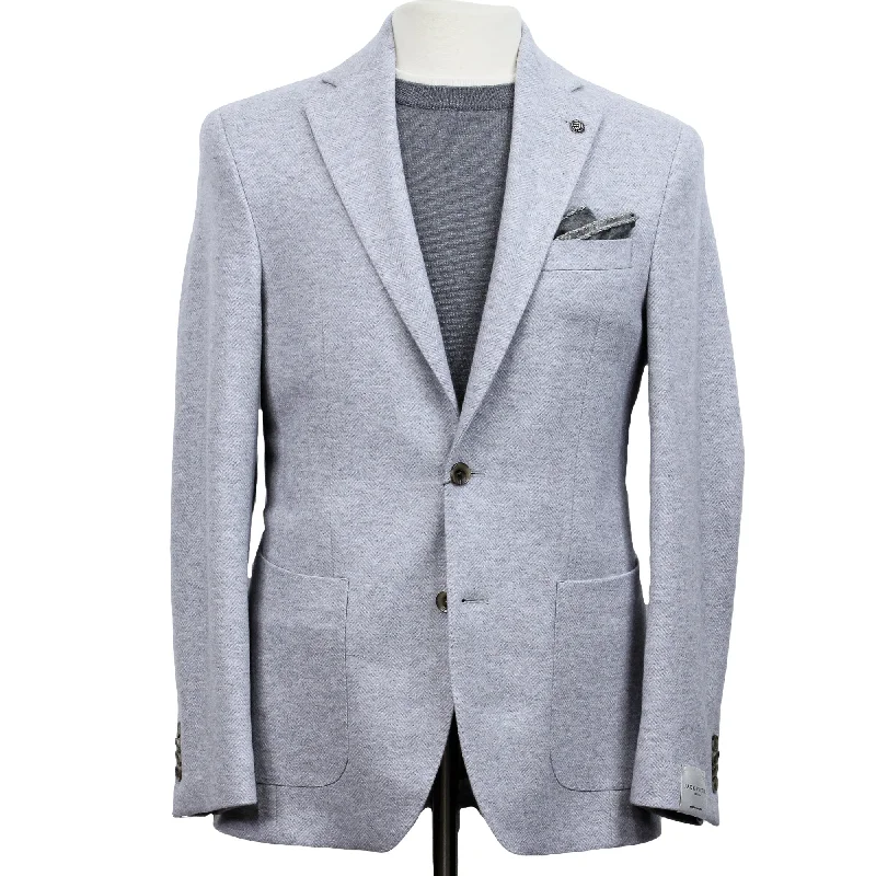 Shop clothing essentials at a fraction of the price – Light Gray Herringbone Wool-Cotton Hampton Contemporary Fit Jacket - Jack Victor Shop clothing essentials at a fraction of the price – Light Gray Herringbone Wool-Cotton Hampton Contemporary Fit Jacket - Jack Victor