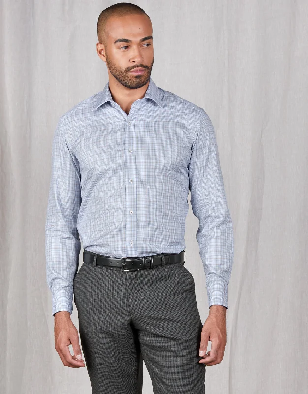 Take advantage of our men’s fashion sale – it’s your time to save!  London Brown & Blue Check Shirt