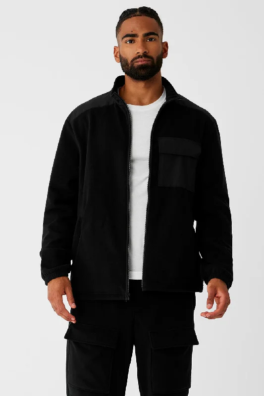 Get the latest trends in men’s clothing – huge savings inside.  Polar Fleece Ridge Full Zip Jacket - Black