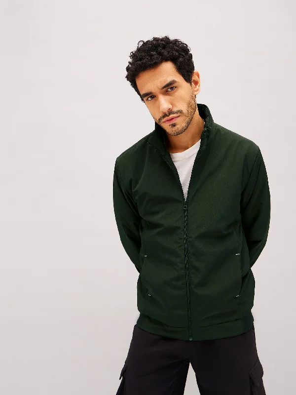Shop the best clothing sales of the year!  Men Olive Full Sleeve Biker Jacket