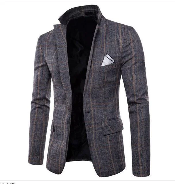 Flash sale: Save big on men's clothing this weekend!  Men's Blazer Striped Slim Fit Blazer