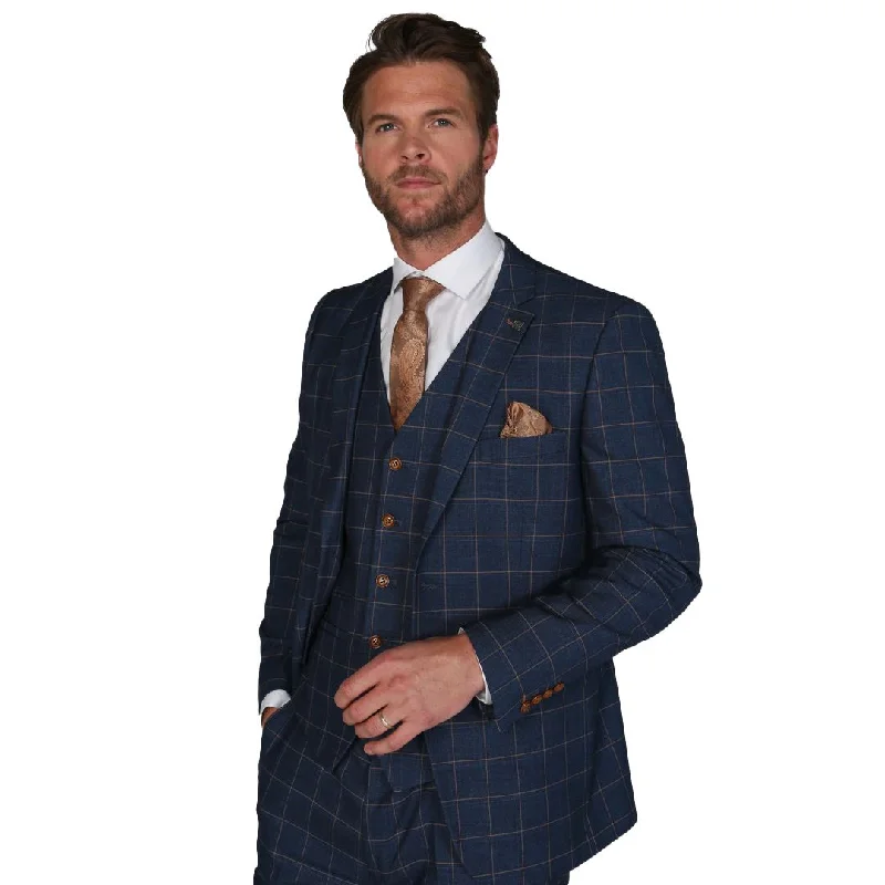 Big discounts on men’s wear – Shop now and save!  Men's Blue Blazer Check Formal Wedding Prom