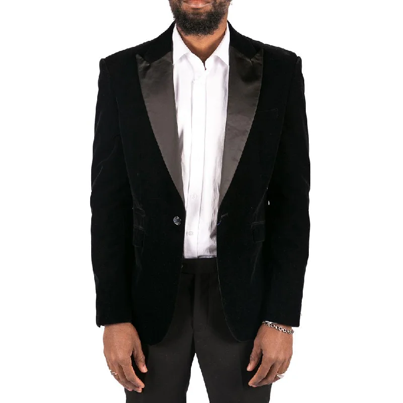 – Shop now and save big.  Mens Soft Velvet Black Navy 1 Button Dinner Jacket Tuxedo Blazer Smart Casual Fit