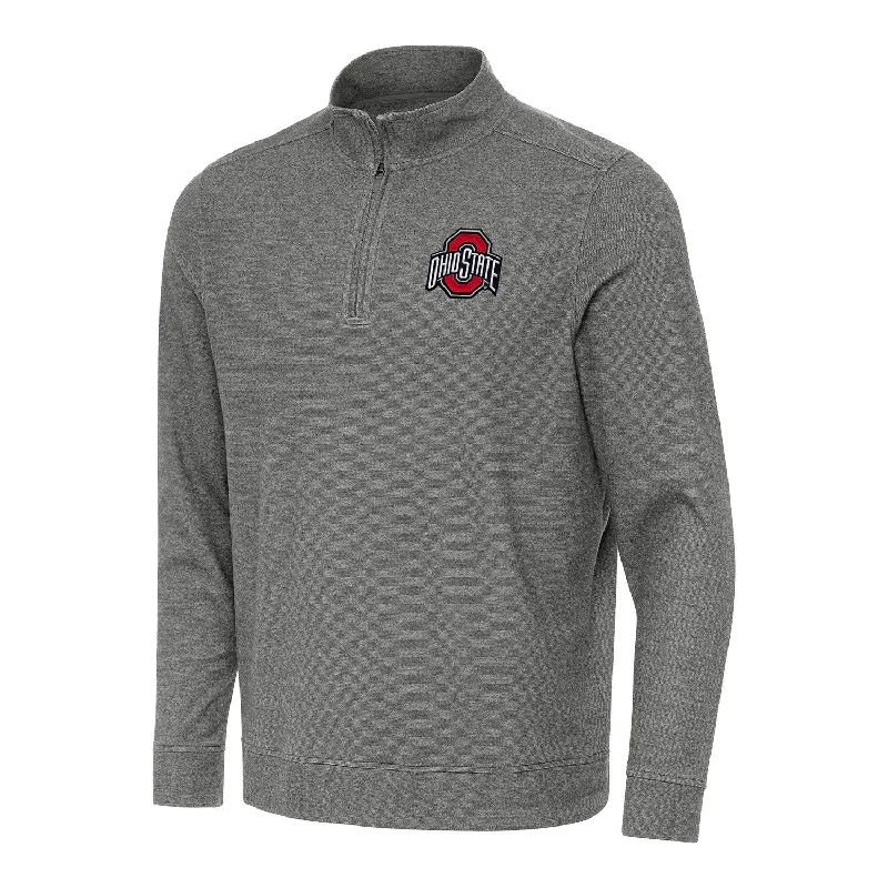 Refresh your wardrobe with the best deals on men's fashion.  Ohio State Buckeyes 1/4 Black Jacket