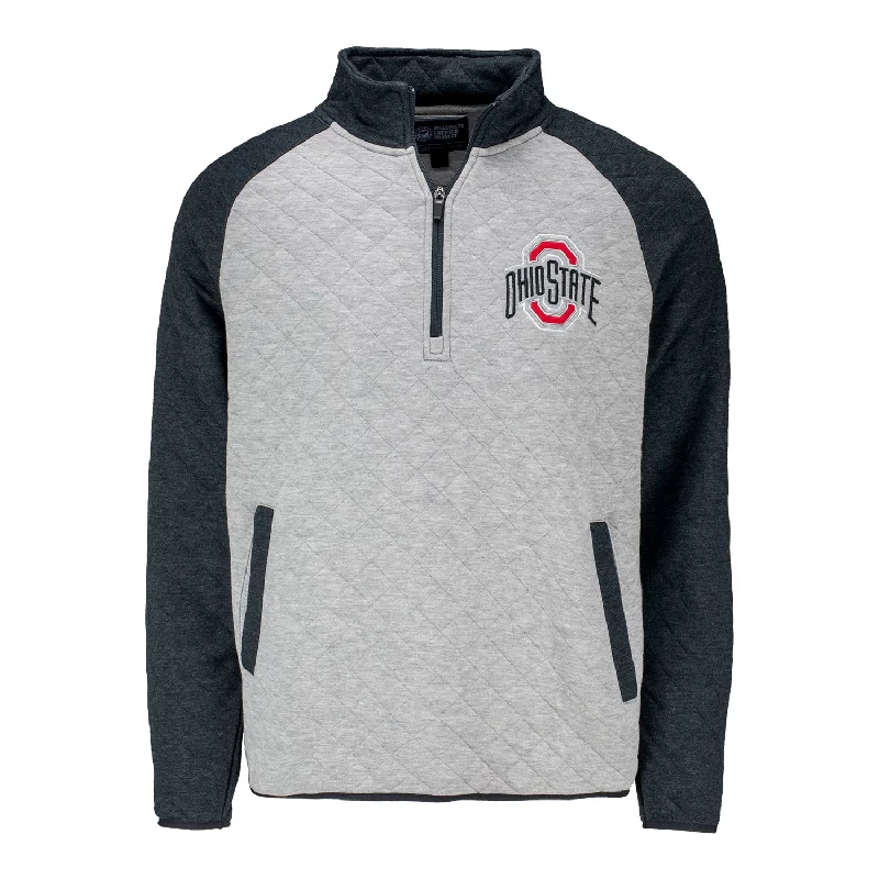Save up to 60% on new arrivals in clothing – Shop now!  Ohio State Buckeyes G III Slugger Quilted 1/4 Zip Jacket