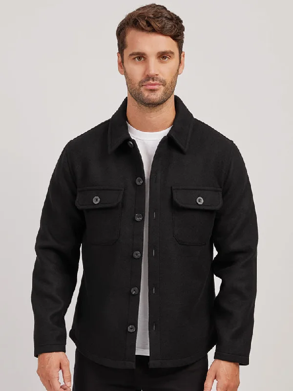 Shop the best fashion at unbeatable prices – Limited time only.  Oversized Wool Shirt Jacket