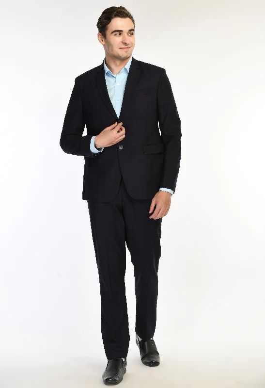 Shop the latest men's clothing trends at a fraction of the price. Poly Cotton Self Checked Suit in Blue Shop the latest men's clothing trends at a fraction of the price. Poly Cotton Self Checked Suit in Blue