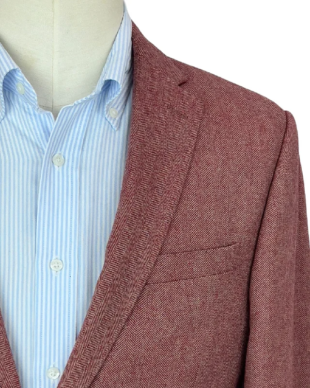 Shop the best clothing sales of the year!  Red Herringbone Jacket