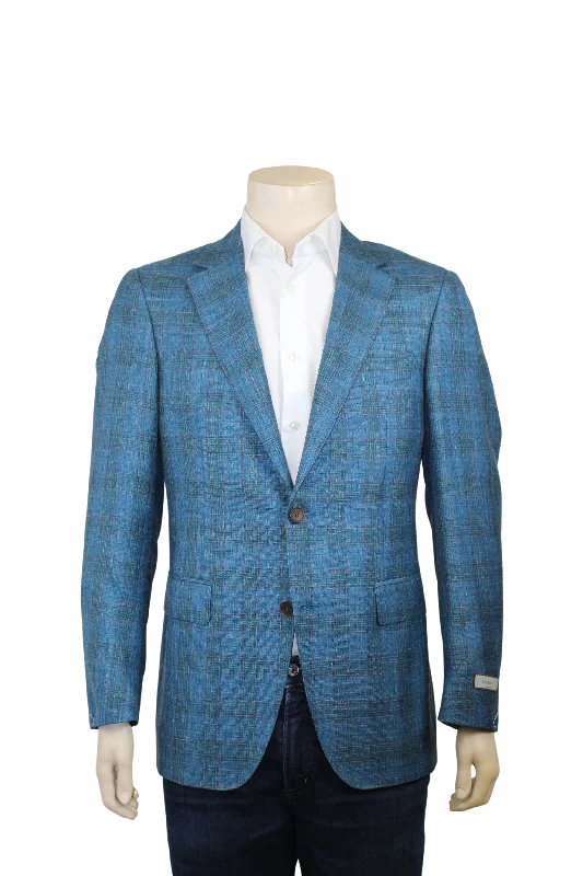 Shop the best fashion at unbeatable prices – Limited time only.  Siena Blue and Brown Plaid Sport Coat