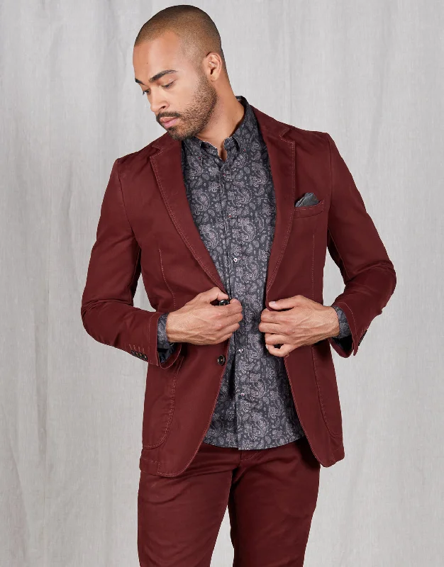 Clearance sale – shop men's clothing at discounted prices! Spectre Burgundy Twill Blazer Clearance sale – shop men's clothing at discounted prices! Spectre Burgundy Twill Blazer