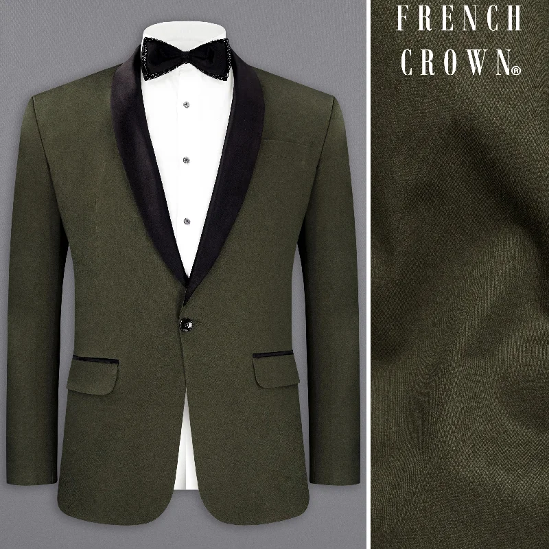 Shop our exclusive men’s fashion deals – limited time only! Taupe Green Stretchable Premium Cotton Tuxedo traveler Blazer Shop our exclusive men’s fashion deals – limited time only! Taupe Green Stretchable Premium Cotton Tuxedo traveler Blazer