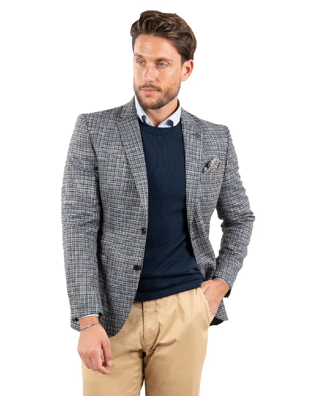 Big discounts – don’t miss out!  Teal Lanificio F.lli Cerruti Wool And Silk Gingham Check Jacket