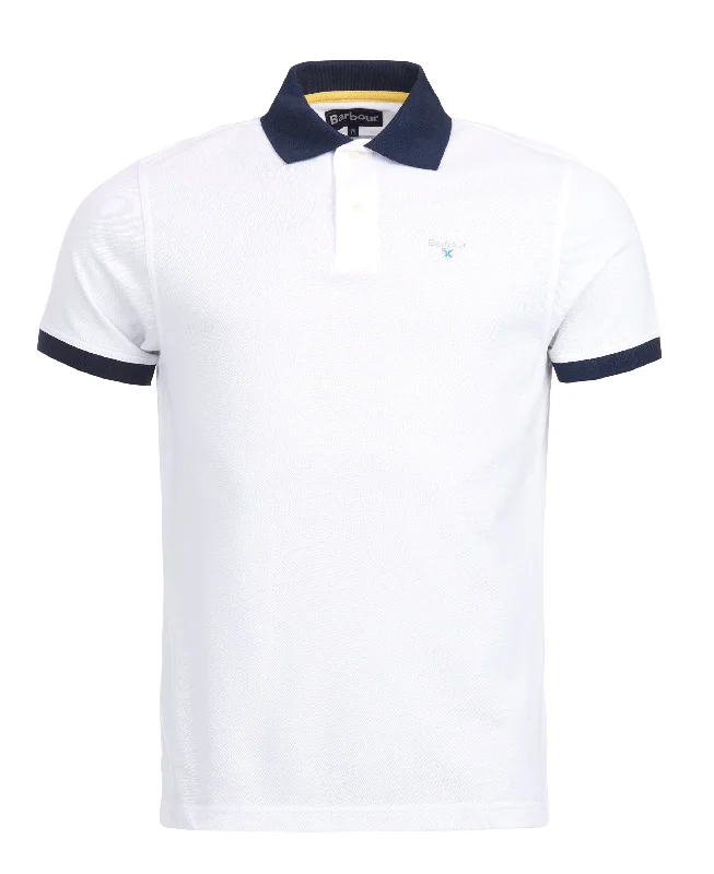 Shop trendy clothing for every season – Special promotion today.  ID70041-Barbour White Lynton Polo